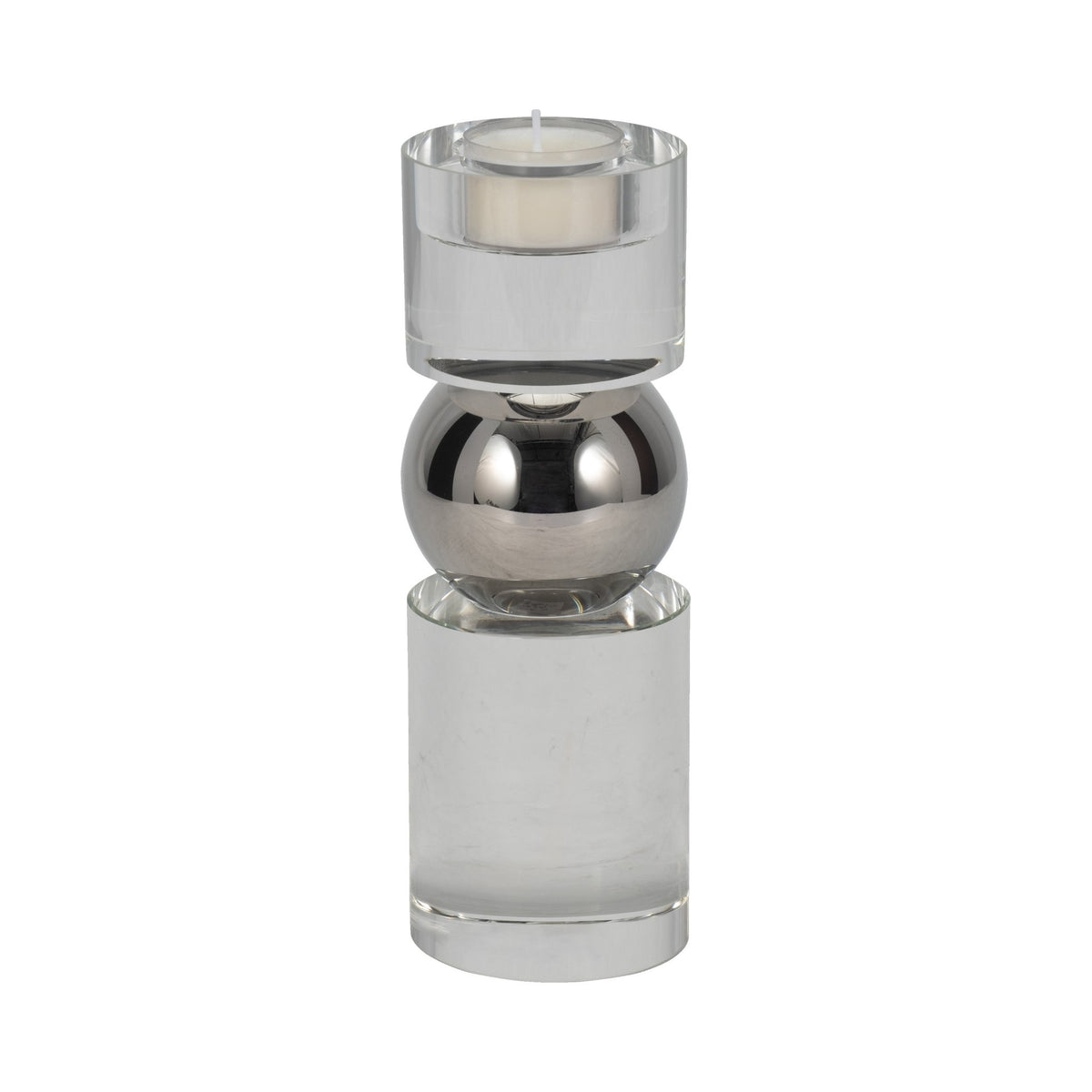 8" MARLA SMALL CRYSTAL CANDLESTICK Table Decors| Sagebrook Home