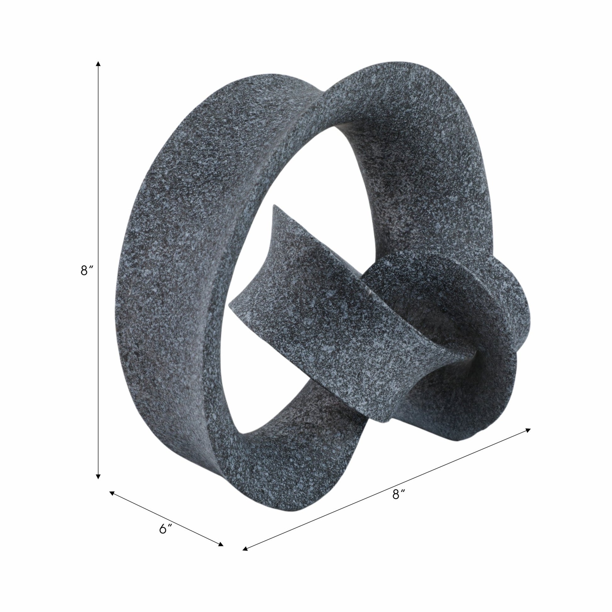 8" Menen Small Black Loop Statuary Table Decors| Sagebrook Home