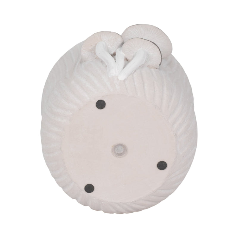 8" Mushroom Applique Planter, Grey - Al Rugaib Furniture