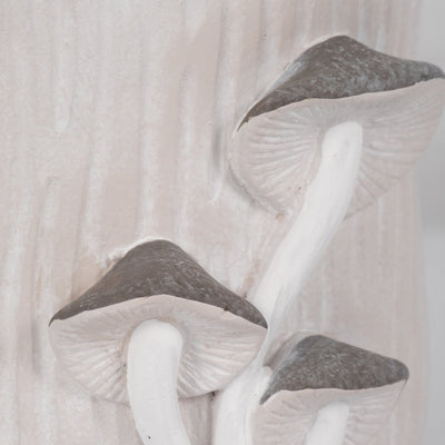 8" Mushroom Applique Planter, Grey - Al Rugaib Furniture