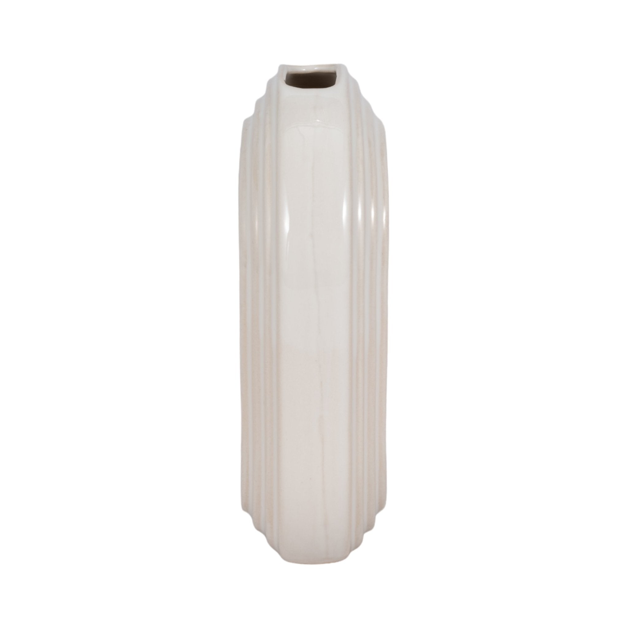 8" Oval Arch Vase, Ivory Vases and Jars| Sagebrook Home