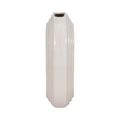 8" Oval Arch Vase, Ivory - Al Rugaib Furniture