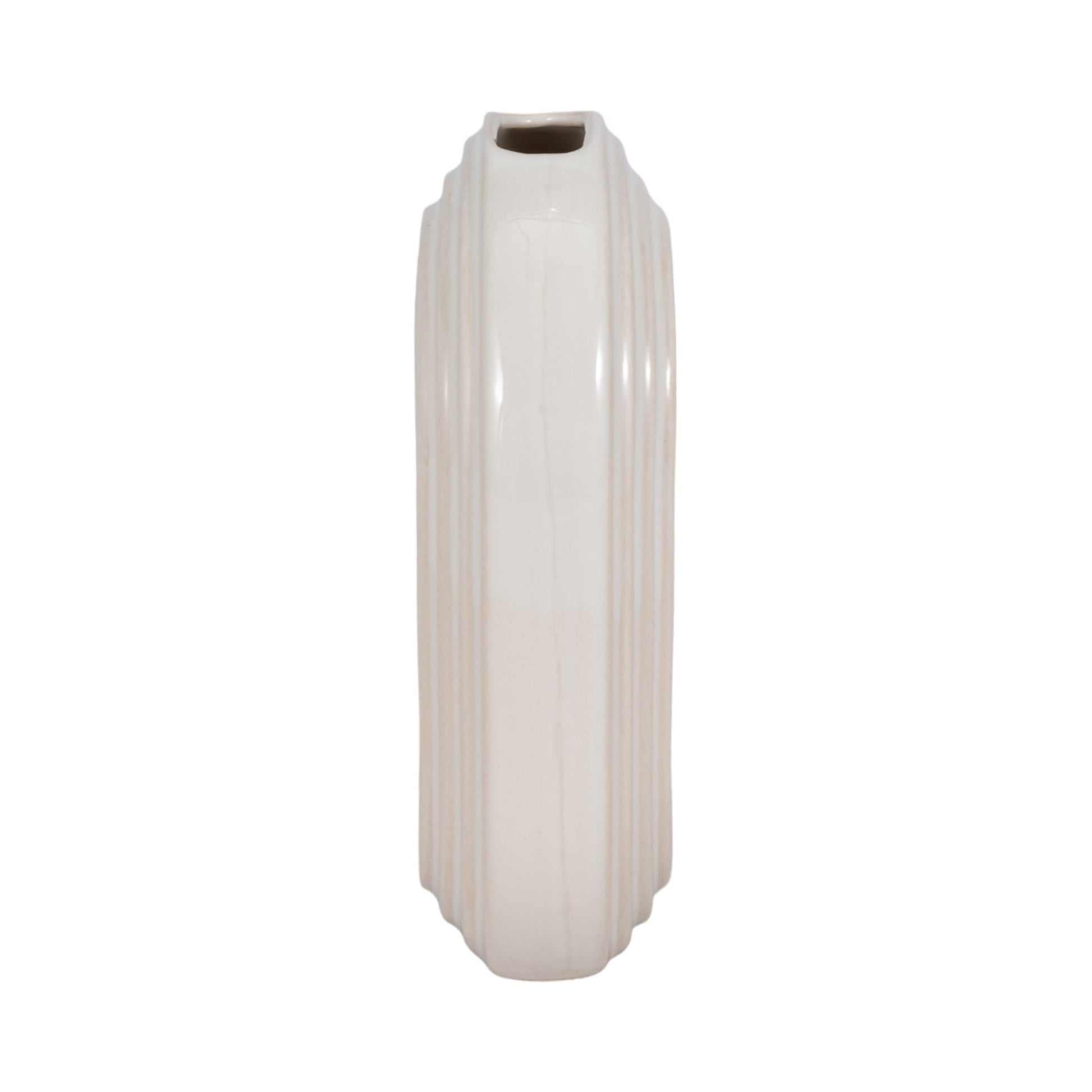 8" Oval Arch Vase, Ivory Vases and Jars| Sagebrook Home