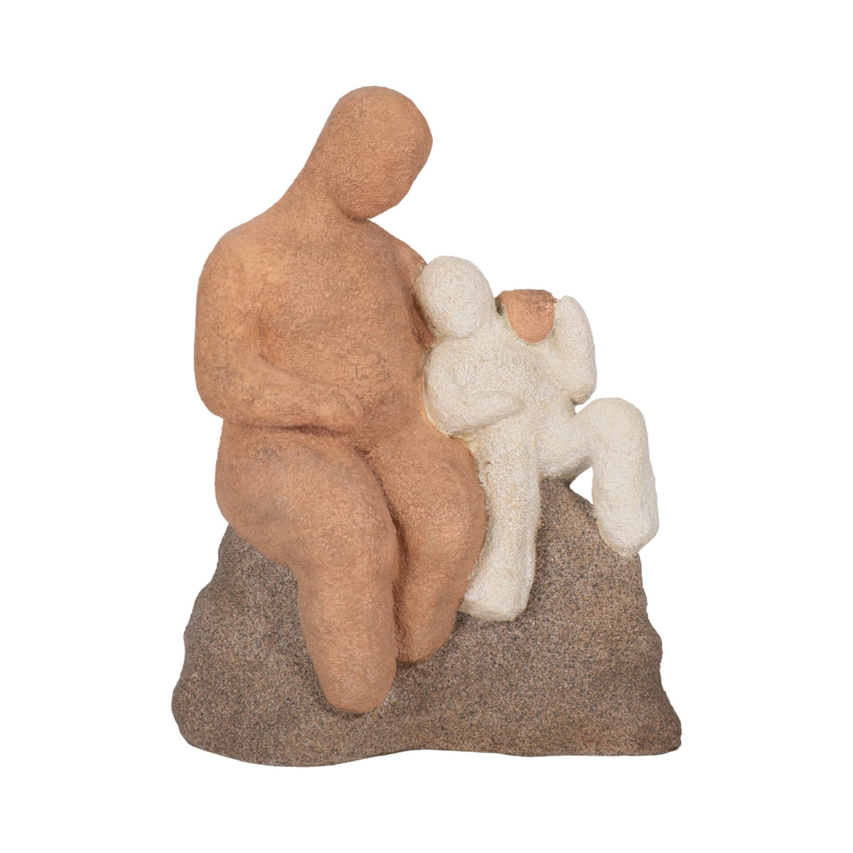 8" Parent And Child On Rock, Multi Table Decors| Sagebrook Home