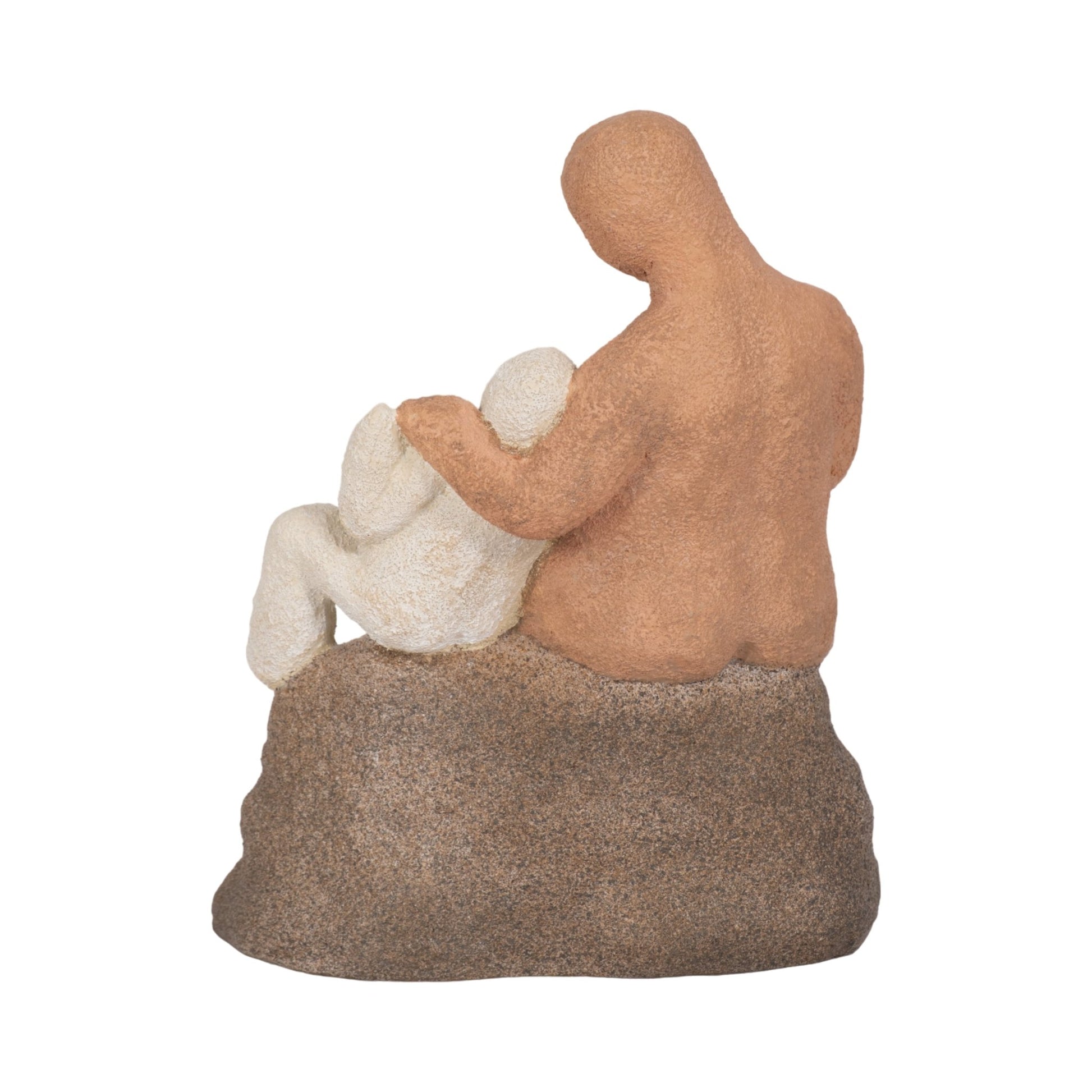 8" Parent And Child On Rock, Multi Table Decors| Sagebrook Home
