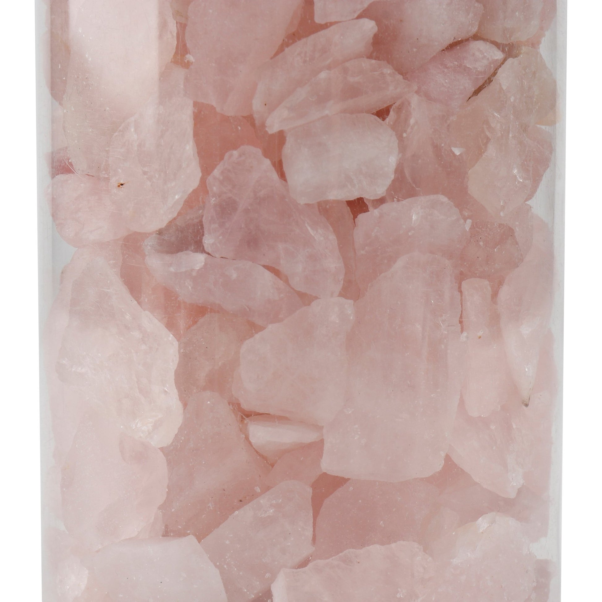 8" Rose Quartz Raw Stone Filler, Pink Table Decors| Sagebrook Home