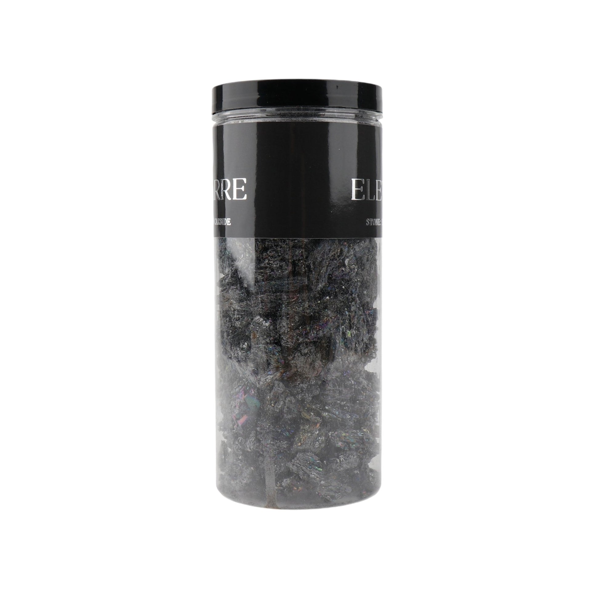 8" Silicon Carbide Raw Stone Filler, Black Table Decors| Sagebrook Home