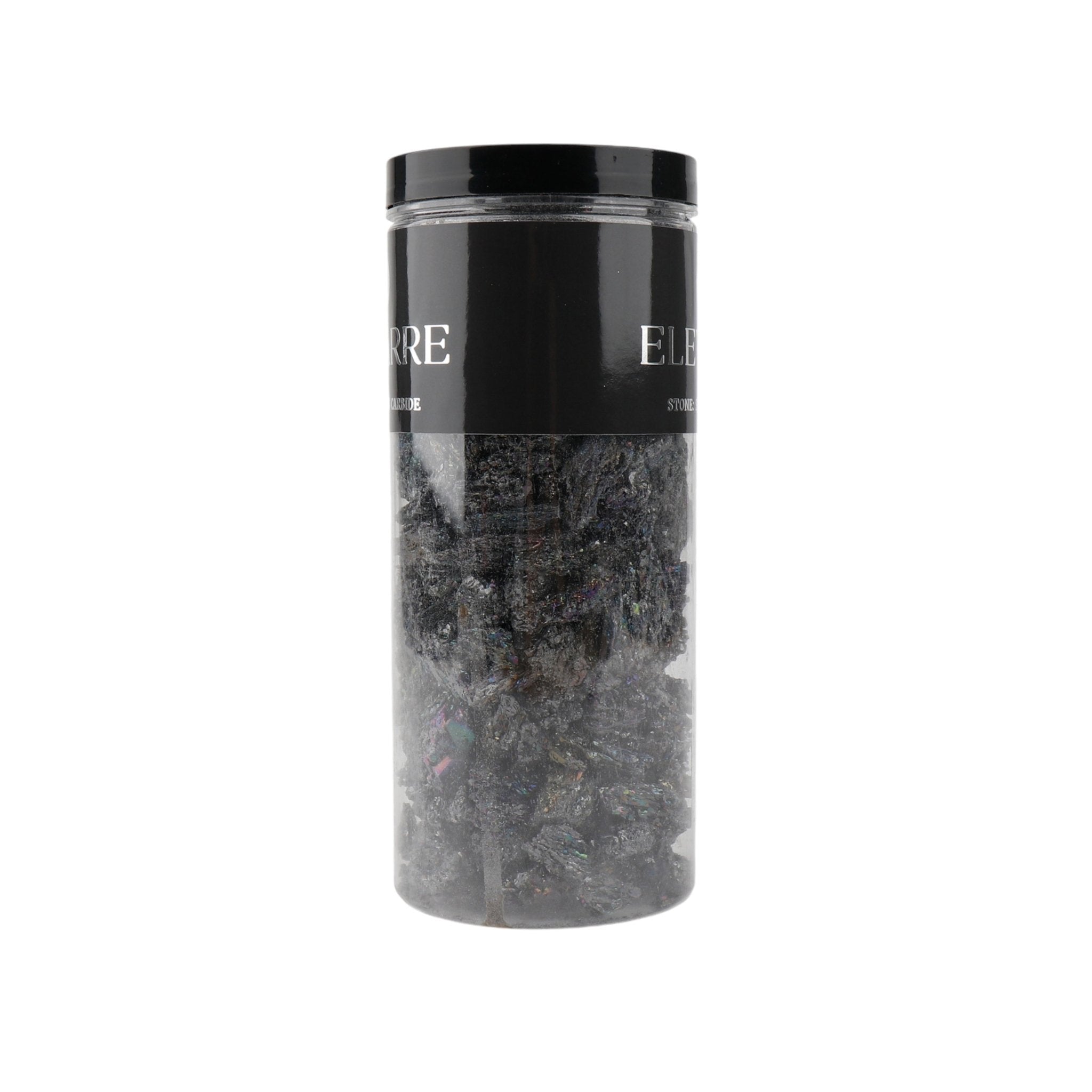 8" Silicon Carbide Raw Stone Filler, Black Table Decors| Sagebrook Home