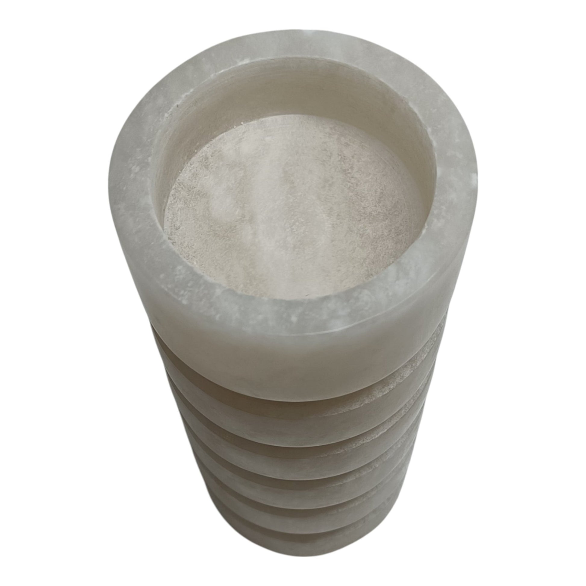 8" Solica Small Alibaster Candleholder Candle Holders| Sagebrook Home