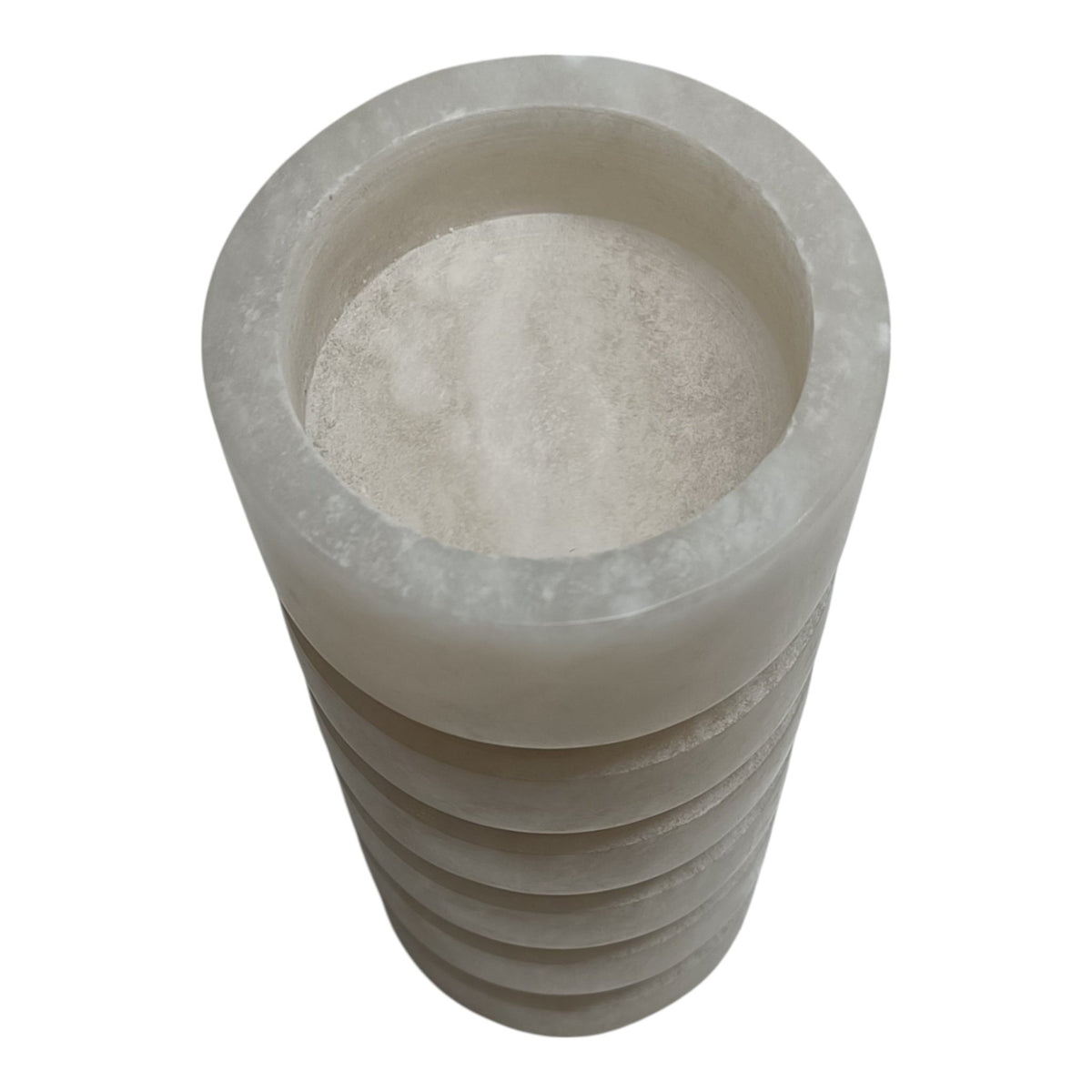 8" Solica Small Alibaster Candleholder Candle Holders| Sagebrook Home