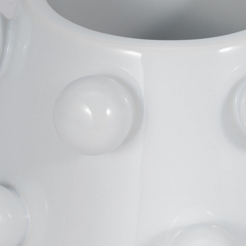 8" Tapered Bubble Planter, White - Al Rugaib Furniture