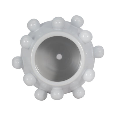 8" Tapered Bubble Planter, White - Al Rugaib Furniture