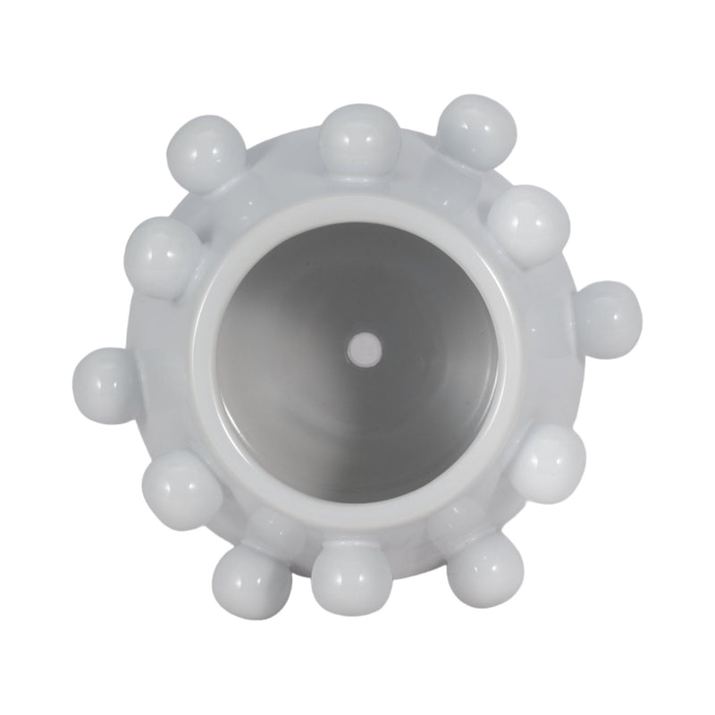 8" Tapered Bubble Planter, White - Al Rugaib Furniture