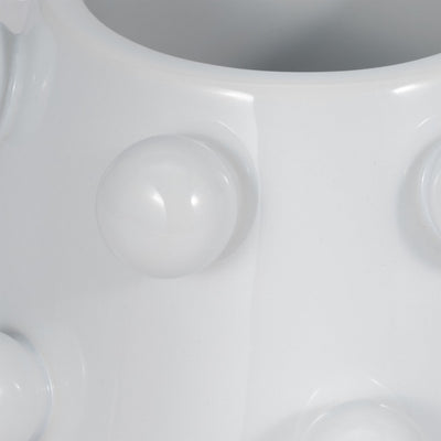 8" Tapered Bubble Planter, White - Al Rugaib Furniture