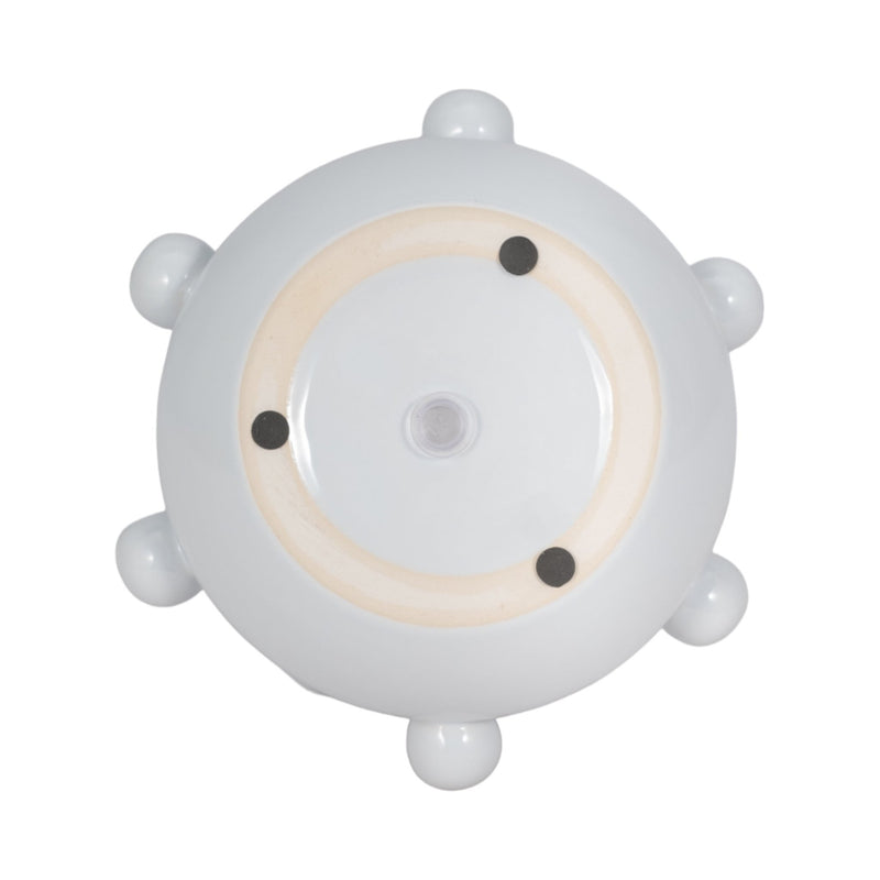 8" Tapered Bubble Planter, White - Al Rugaib Furniture