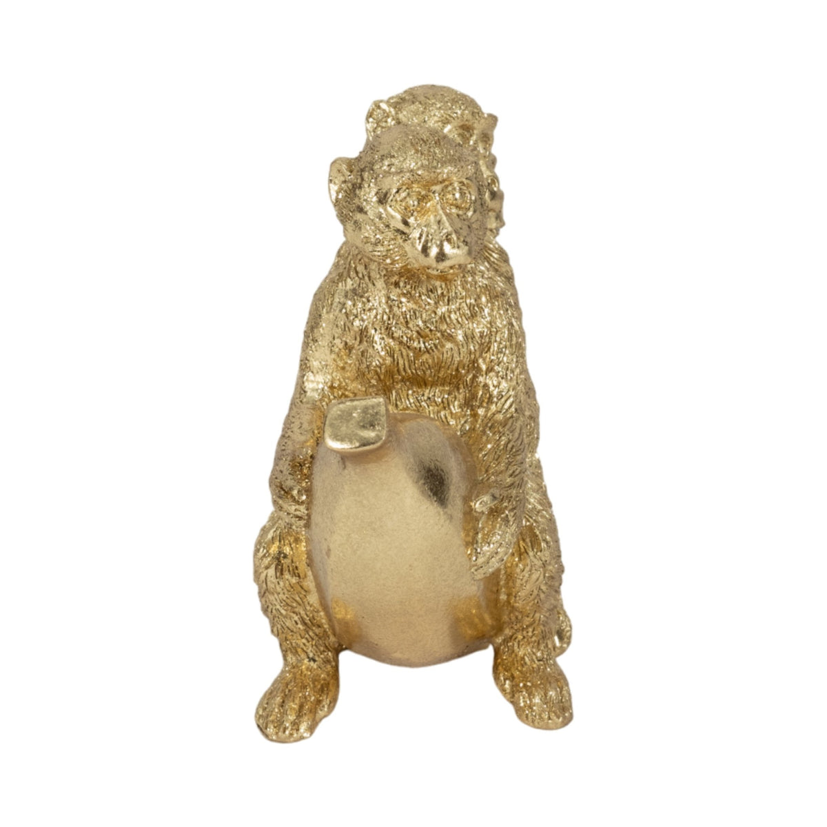 8" Three Monkeys On Banana, Gold Table Decors| Sagebrook Home