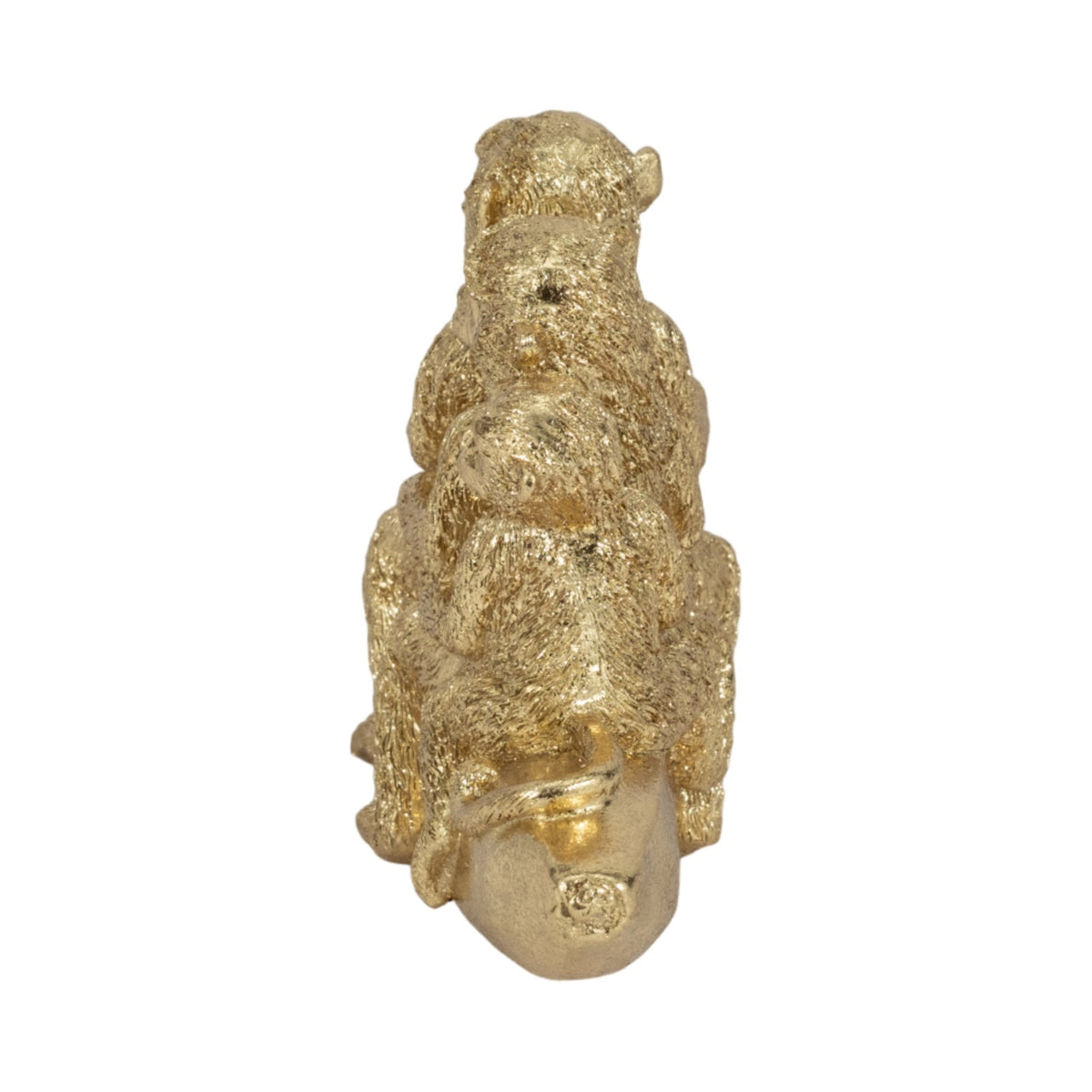 8" Three Monkeys On Banana, Gold Table Decors| Sagebrook Home