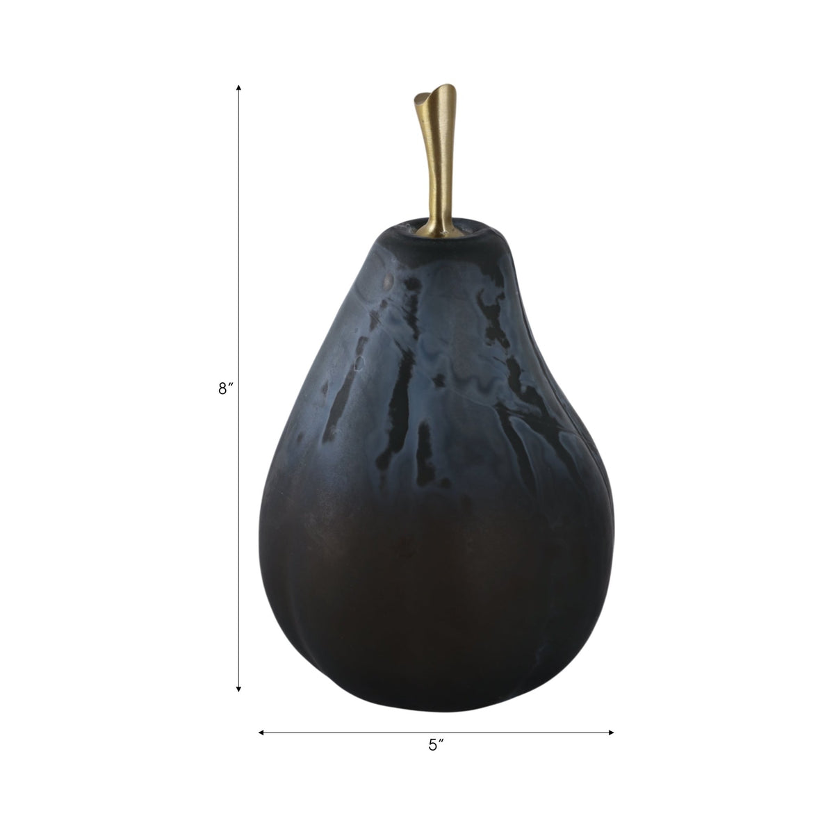 8" Tiverton Small Glass Pear, Multi Table Decors| Sagebrook Home