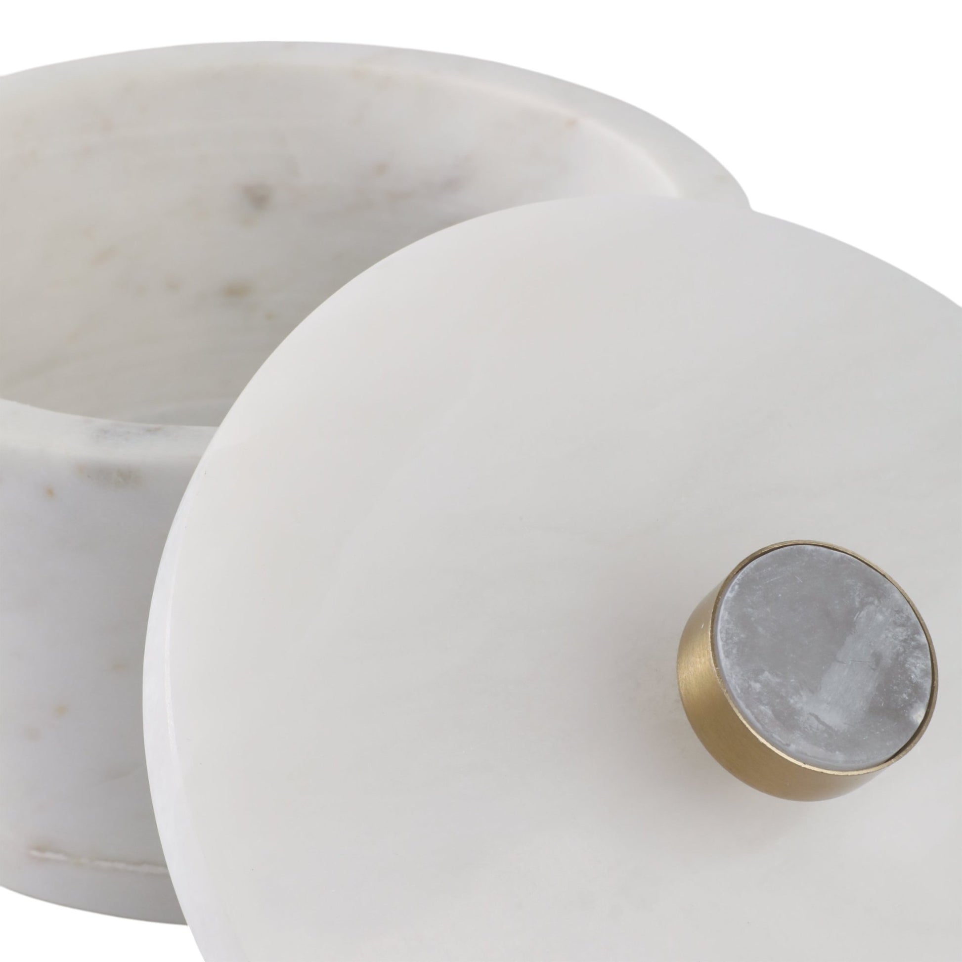 8" Vero Large Alabaster And Marble Box Table Decors| Sagebrook Home