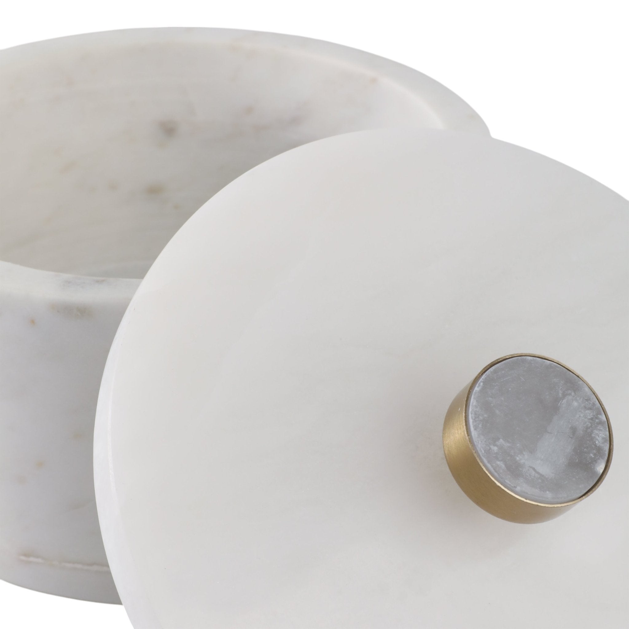 8" Vero Large Alabaster And Marble Box Table Decors| Sagebrook Home