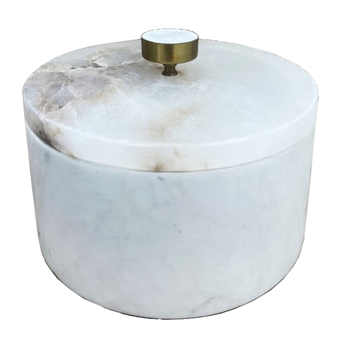 8" Vero Large Alabaster And Marble Box Table Decors| Sagebrook Home