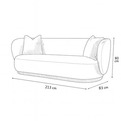 Amani'S Boutique Creamy Sofa