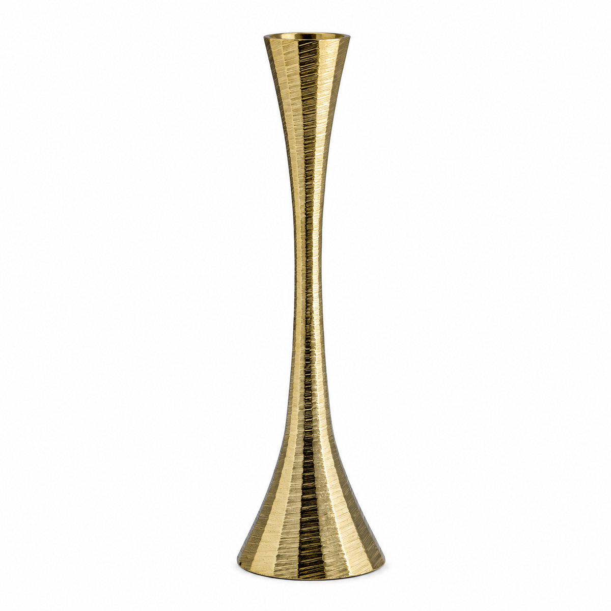 9" Metal Taper Candle Holder, Brass