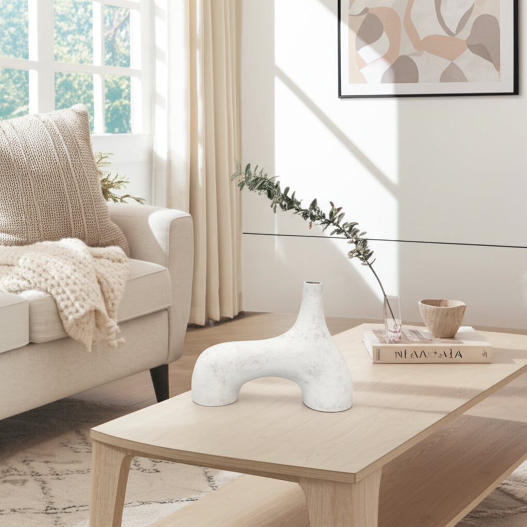 مزهرية ميتز باللون الكريمي METZ CREAM VASE