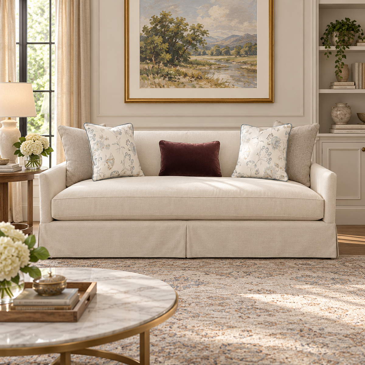 Monroe Beige Sofa 280cm