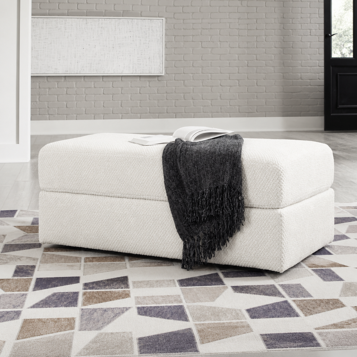 Karinne Oversized Accent Ottoman