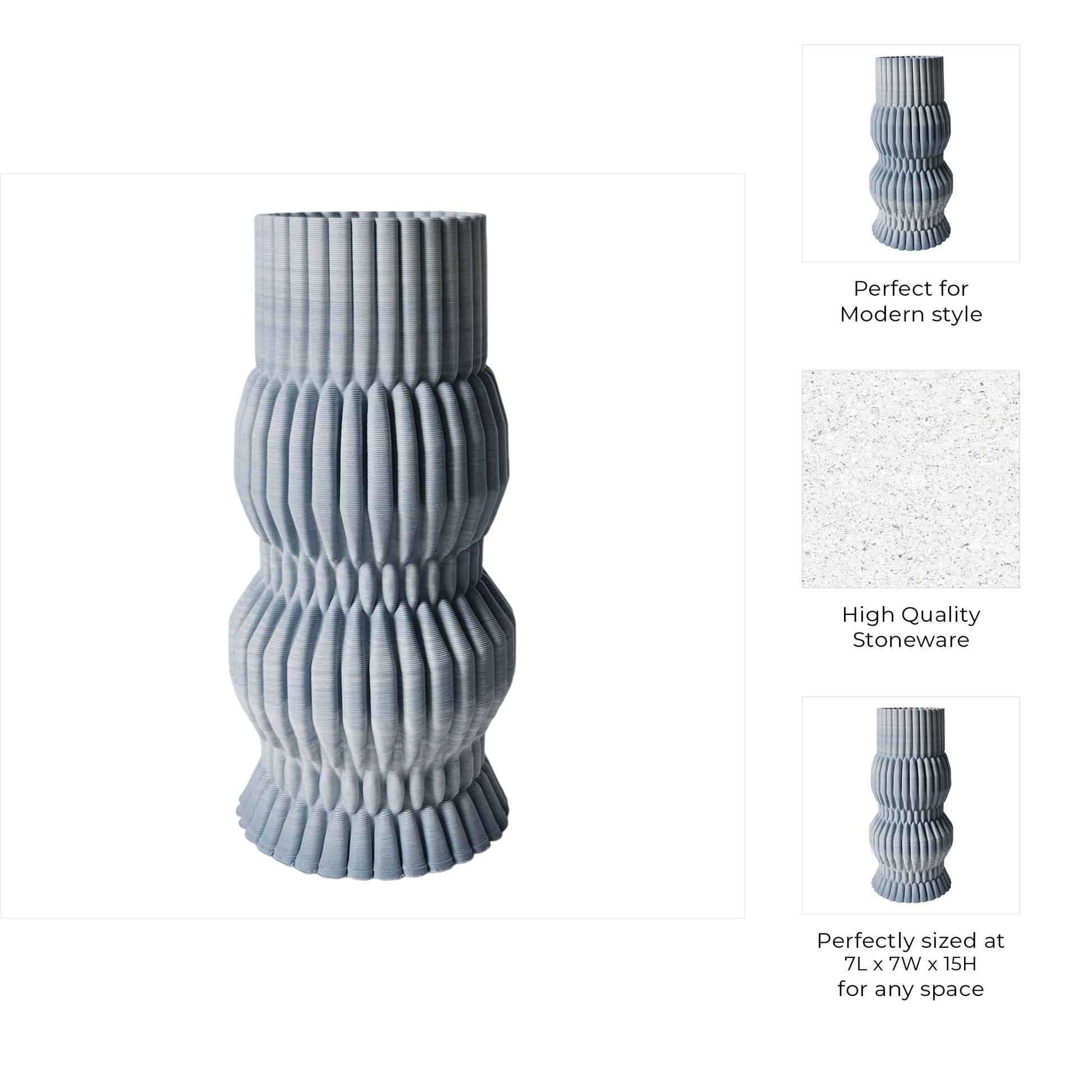 مالطا وعاء مطبوع ثلاثي الأبعاد Malta 3d Printed Vase