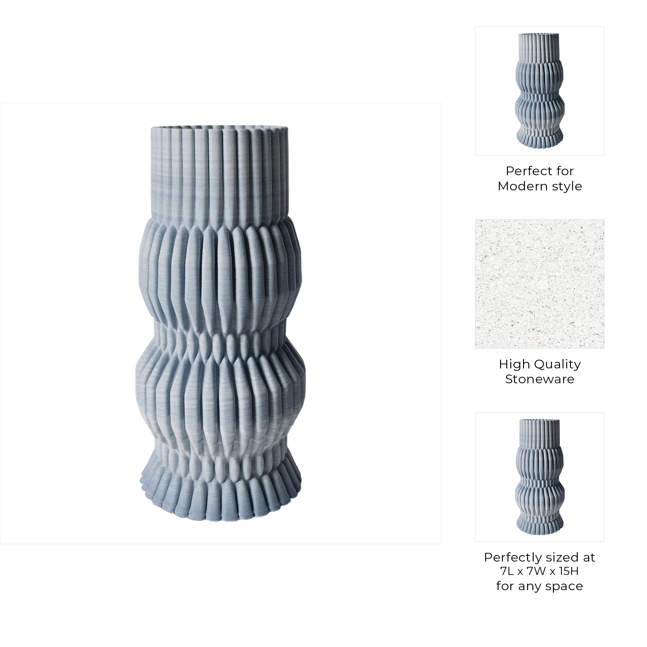 مالطا وعاء مطبوع ثلاثي الأبعاد Malta 3d Printed Vase