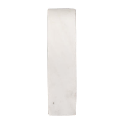 MARBLE, 6H HORSESHOE TABLETOP DECO, WHITE