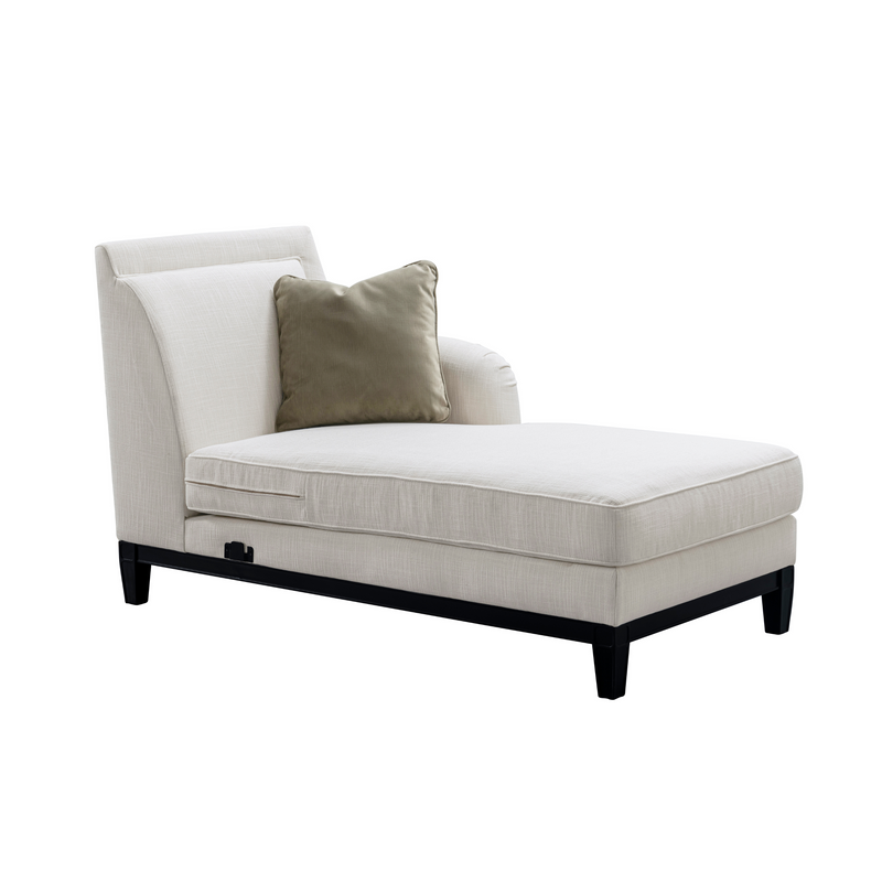 Romanian Key Beige Sectional Left Chaise