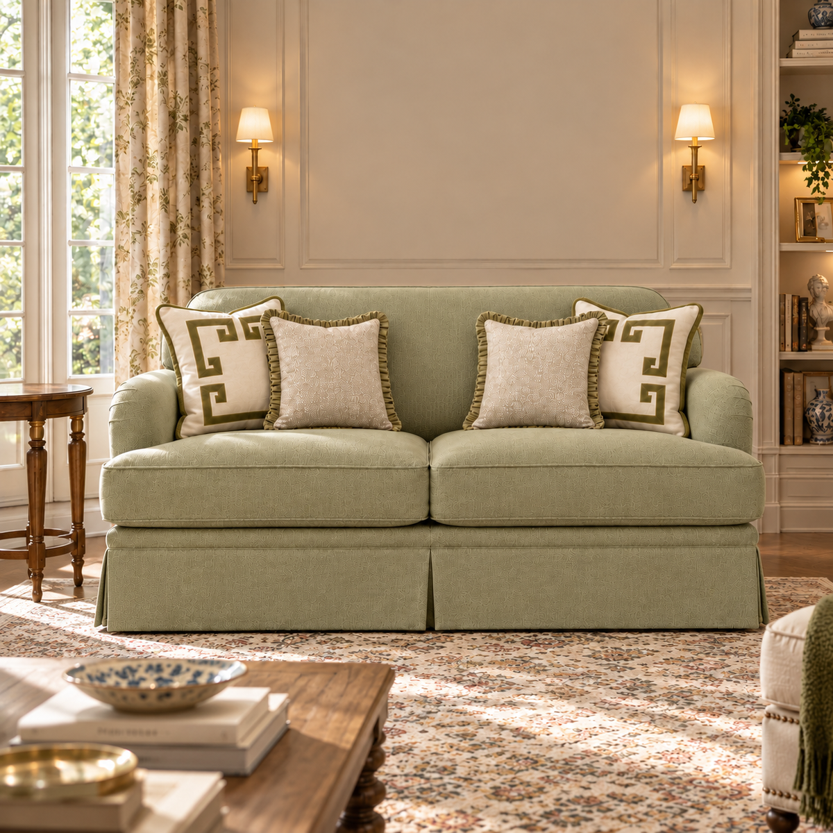 Alpine Retreat Green Loveseat 159cm