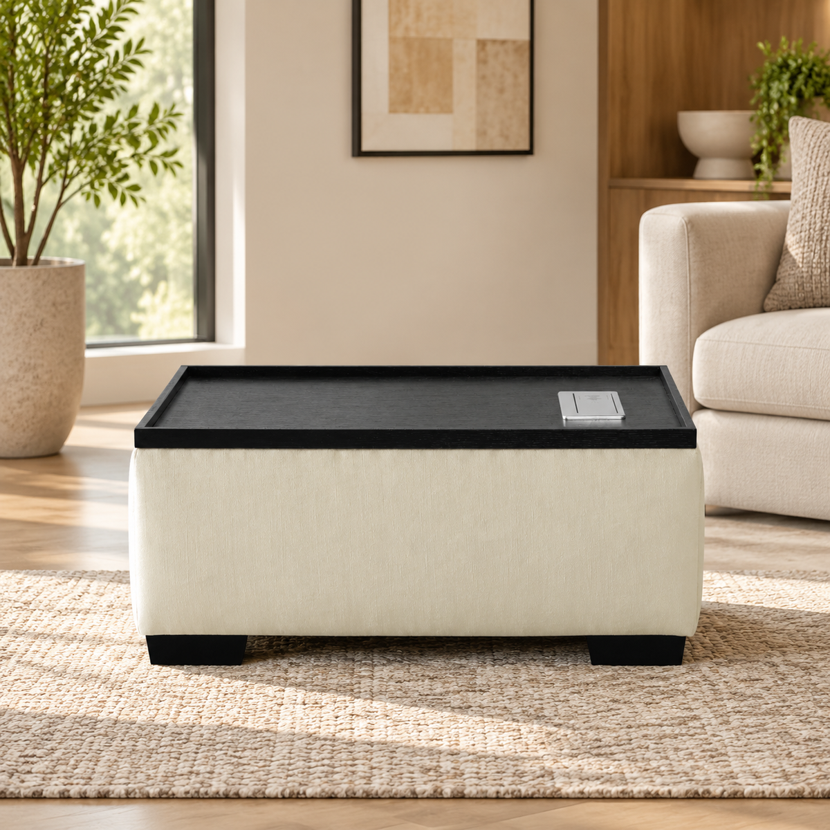 Scott Off White Wooden Table