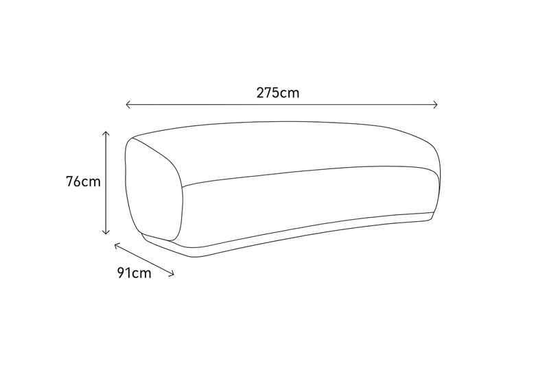 Boho Boucle Sofa (214/240/275cm)