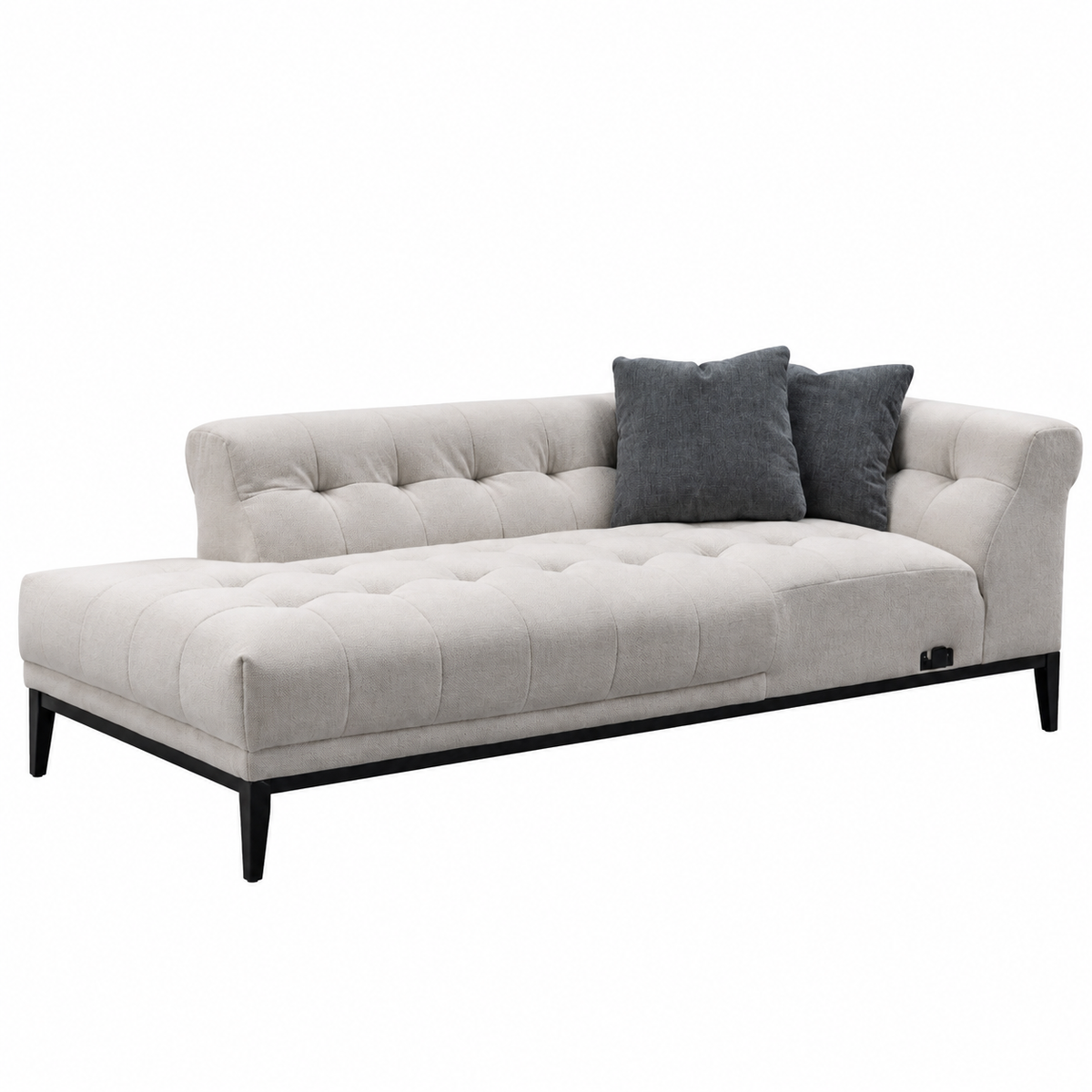Agate Ivory and Charcoal cushion Sectional Laf