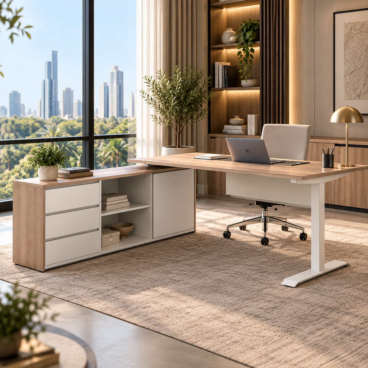 Height Adjustable Office Table