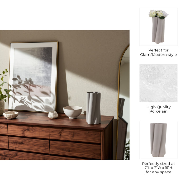 مزهرية مطبوعة ثلاثية الأبعاد بتقنية الاندماج Convergence 3d Printed Vase