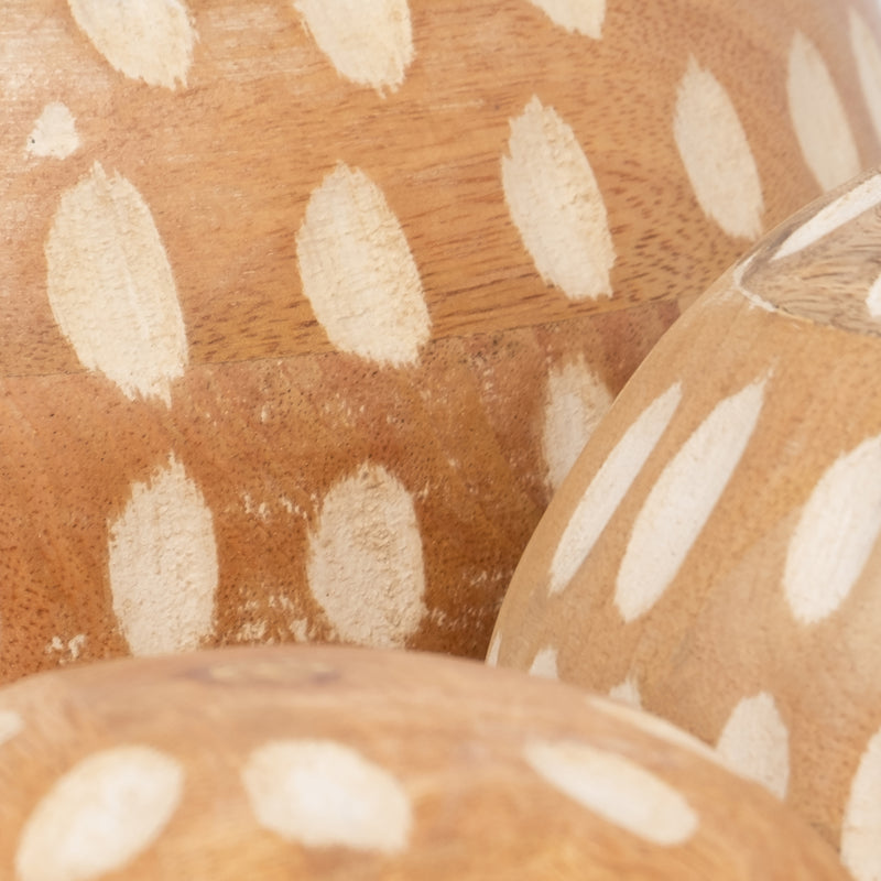 12 Wooden Pillar Holder, Natural