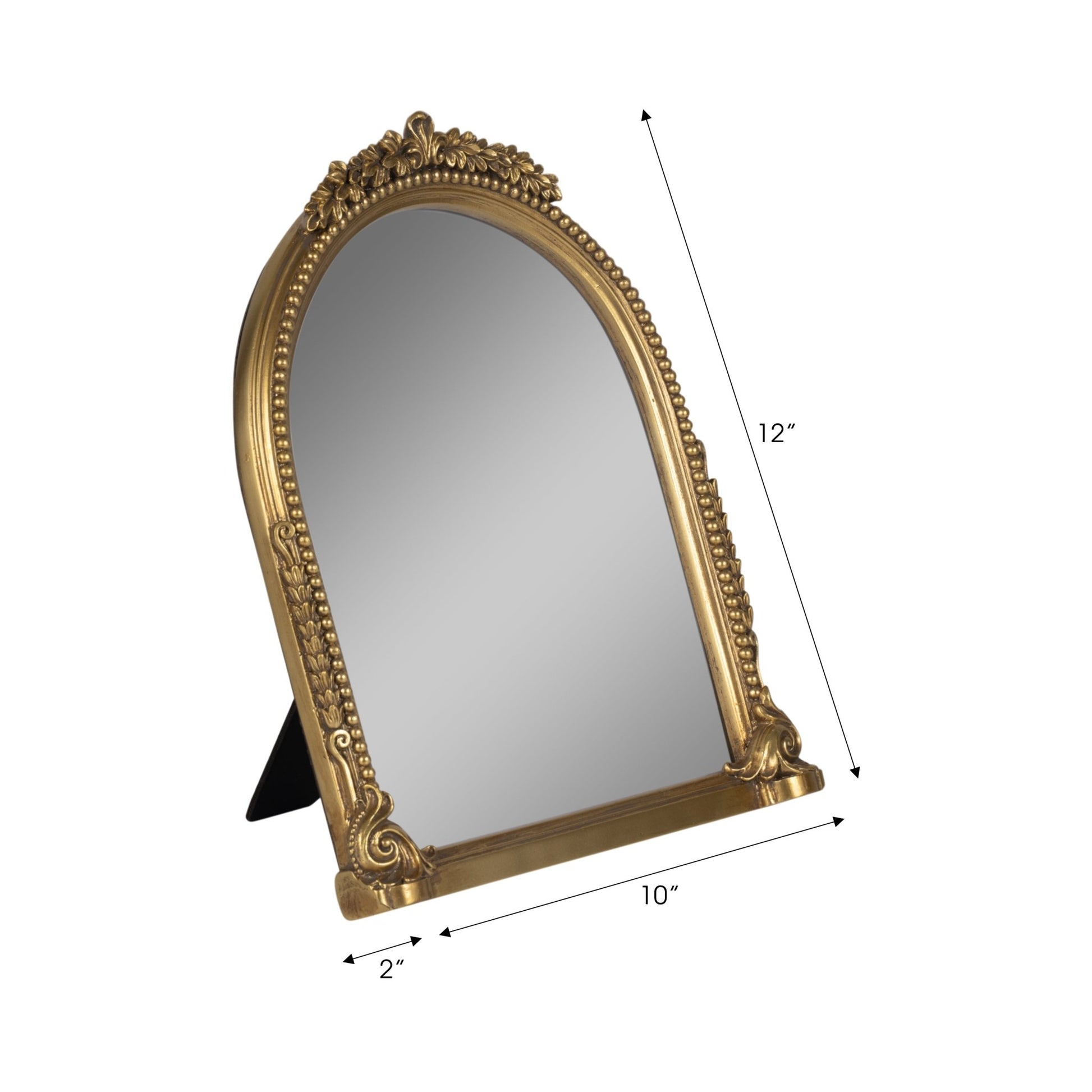 8x10 Ornate Arch Photo Frame, Gold Table Decors| Sagebrook Home