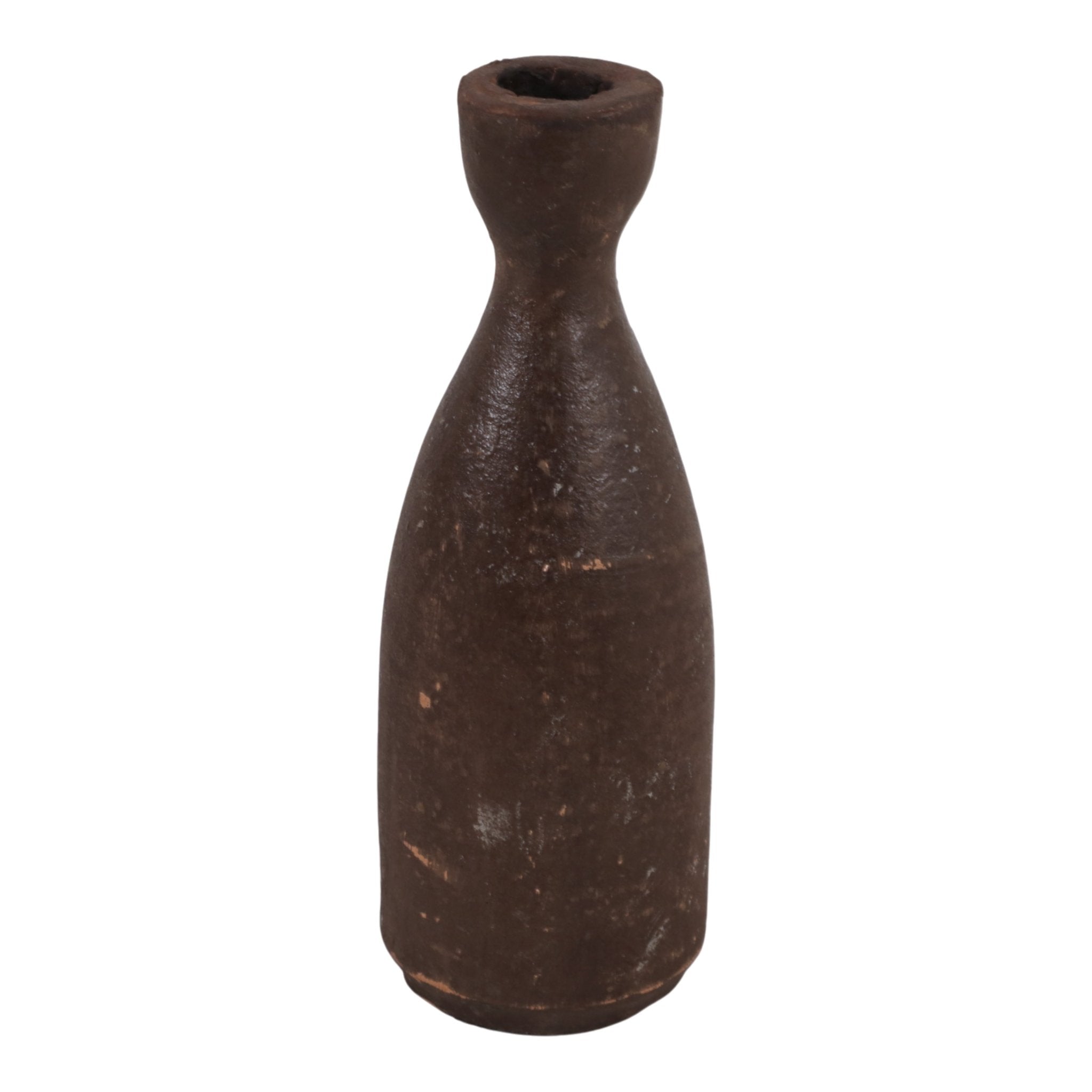 8x3" Terracotta Taper Holder, Rustic Brown Candle Holders| Sagebrook Home