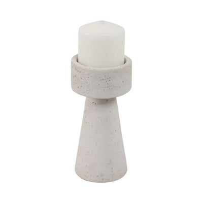 8x4" Taper & Pillar Holder, White - Al Rugaib Furniture