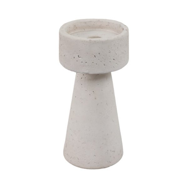 8x4" Taper & Pillar Holder, White - Al Rugaib Furniture