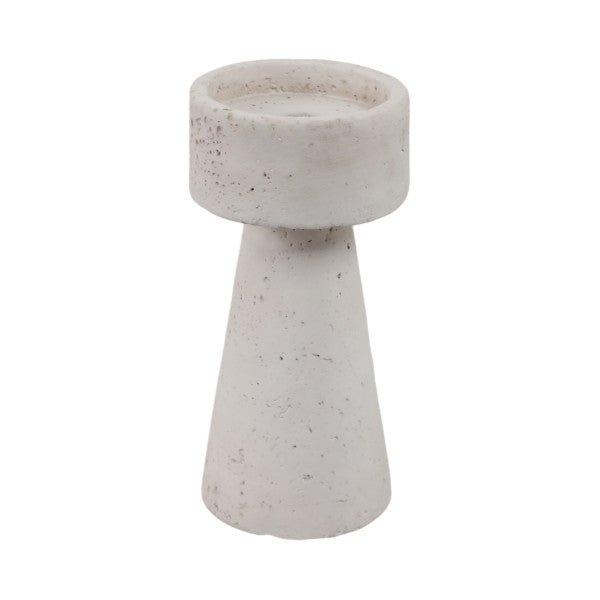 8x4" Taper & Pillar Holder, White - Al Rugaib Furniture