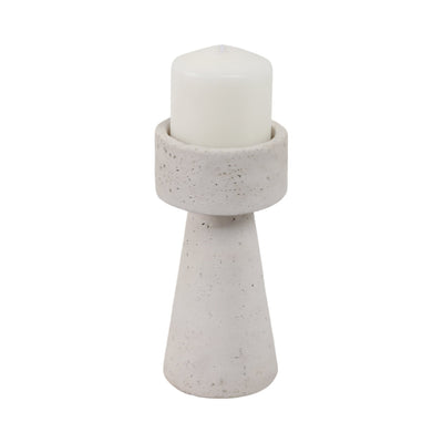8x4" Taper & Pillar Holder, White - Al Rugaib Furniture