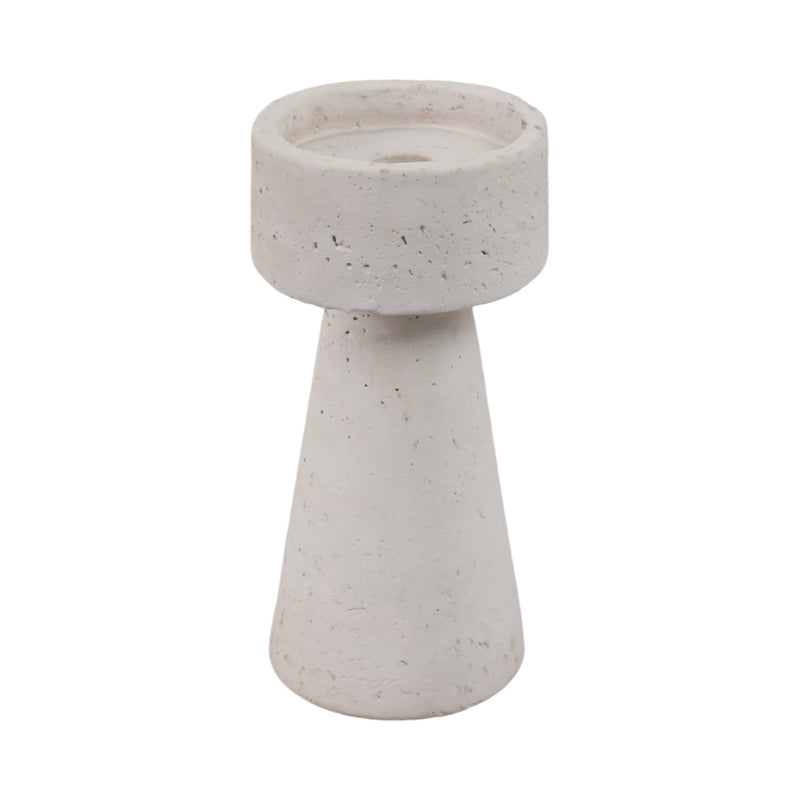 8x4" Taper & Pillar Holder, White - Al Rugaib Furniture
