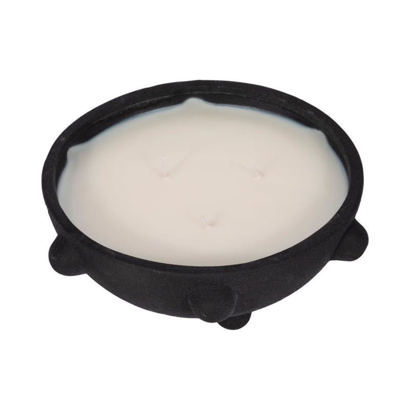 9" 22 Oz Black Amber Sea Salt Bubble Bowl Candle, - Al Rugaib Furniture