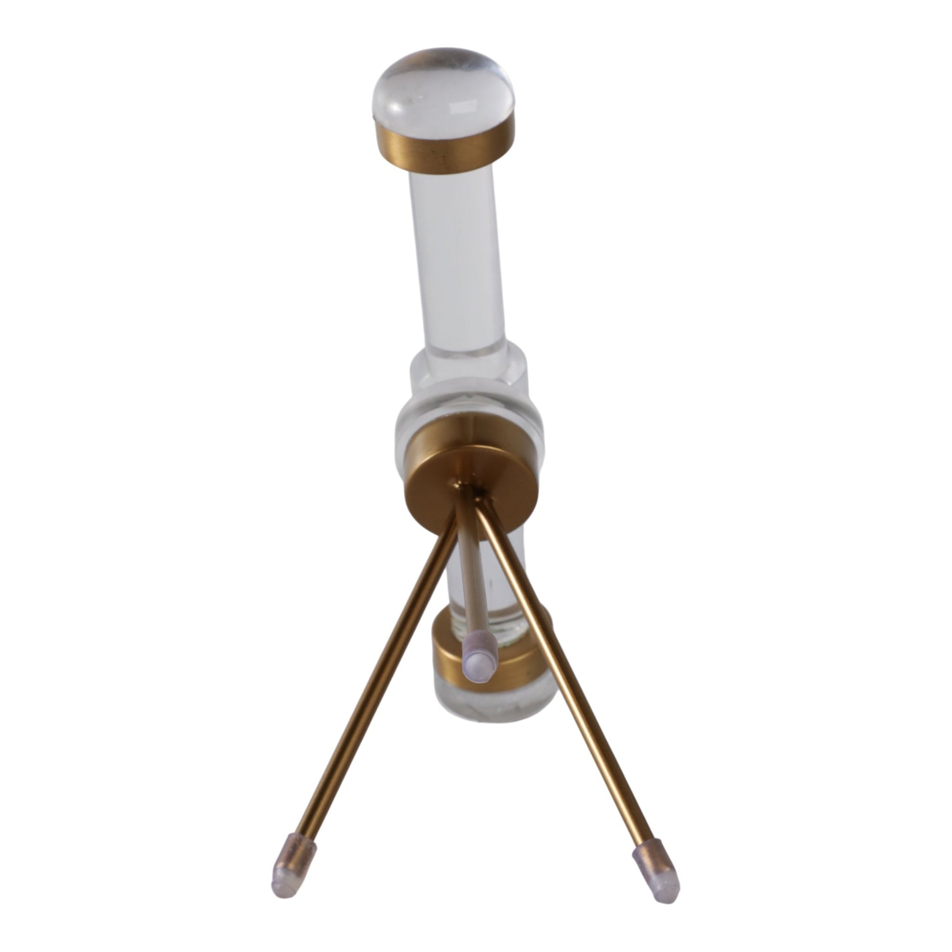 9" Bradford Acrylic And Brass Telescope D?cor Table Decors| Sagebrook Home